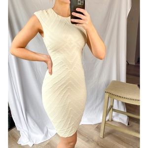 Bebe Beige Midi Dress